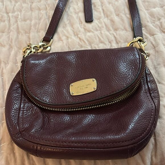 Michael Kors Dark Purple leather small Shoulder Bag - Picture 1 of 10
